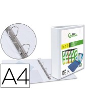 CARPETA CANGURO 4 A 40 MM PLASTICO DIN A4 BLANCO