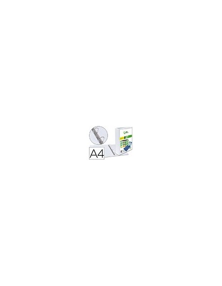 CARPETA CANGURO 4 ANILLAS MIXTAS 55MM LIDERPAPEL A4 BLANCA KG45