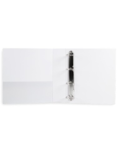 CARPETA CANGURO 4 ANILLAS MIXTAS 55MM LIDERPAPEL A4 BLANCA KG45
