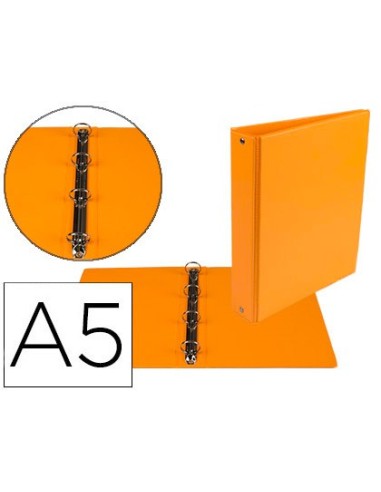 CARPETA 4º 4 ANILLAS 25 MM REDONDAS LIDER CARTON FORR PVC NJ