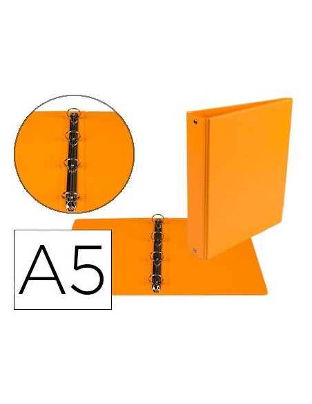CARPETA 4º 4 ANILLAS 25 MM REDONDAS LIDER CARTON FORR PVC NJ