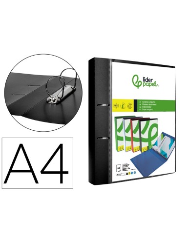 CARPETA  2AN.40MM MIXTAS PP.A4 NG.OPACO