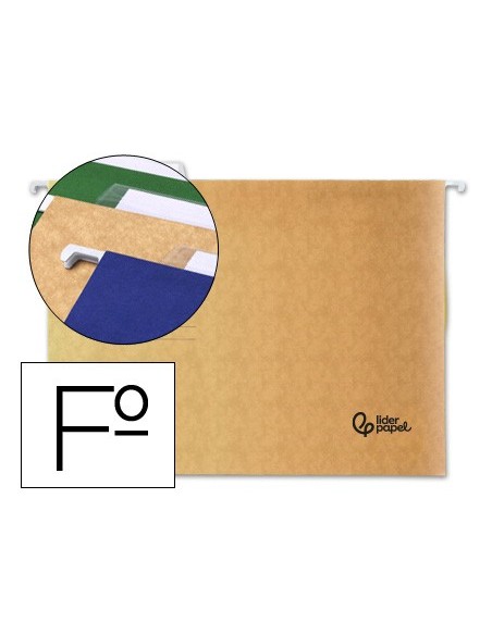 CARPETA COLGANTE FL VISOR SUP. LIDERPAPEL KRAFT