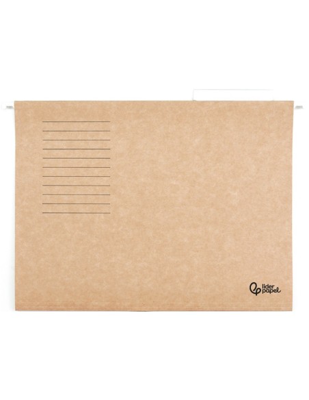 CARPETA COLGANTE A4 VISOR SUP. LIDERPAPEL KRAFT
