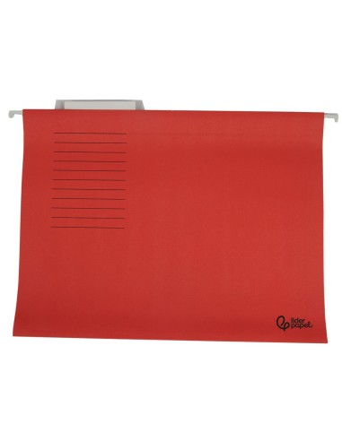CARPETA COLGANTE A4 VISOR SUP. LIDERPAPEL ROJO