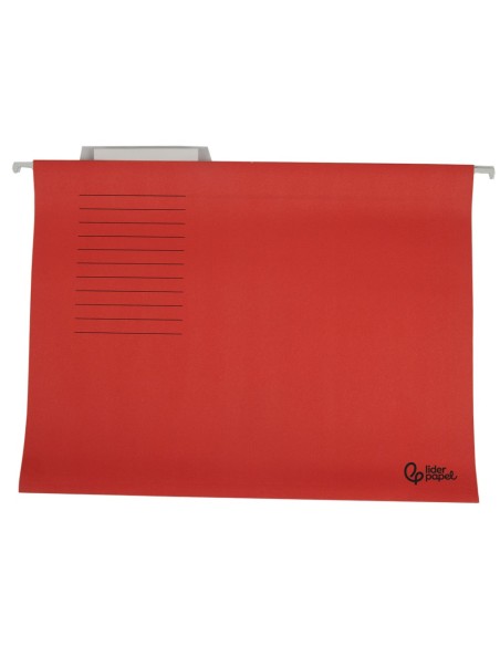 CARPETA COLGANTE A4 VISOR SUP. LIDERPAPEL ROJO