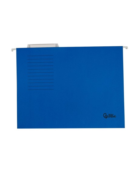 CARPETA COLGANTE FL VISOR SUP. LIDERPAPEL AZUL
