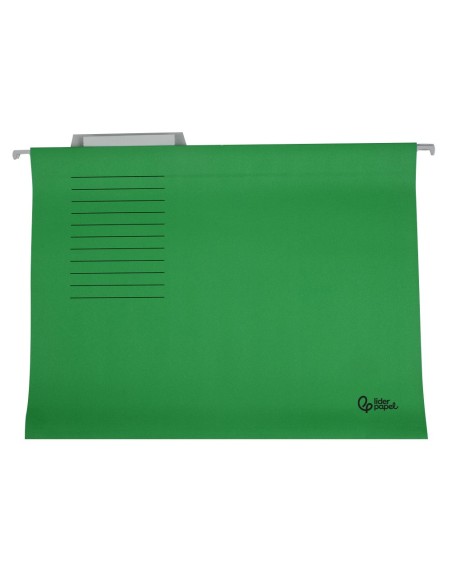 CARPETA COLGANTE FL VISOR SUP. LIDERPAPEL VERDE