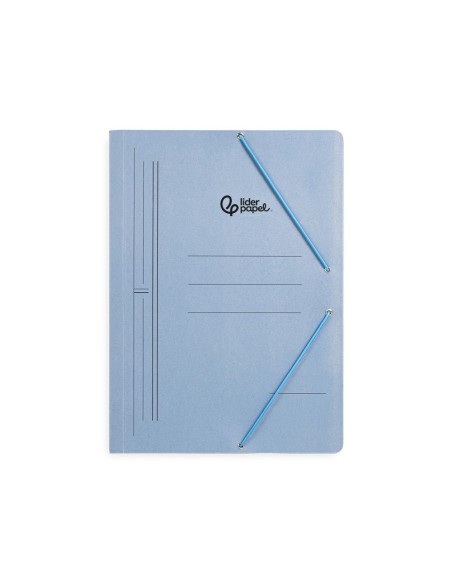 CARPETA GOMAS LIDERPAPEL FL CARTON AZ.