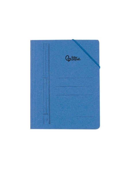CARPETA GOMAS LIDERPAPEL A5 CARTON AZ.