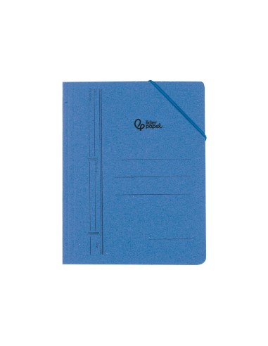CARPETA GOMAS LIDERPAPEL FL CARTON 1 SOLAPA AZ.