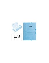CARPETA GOMAS LIDERPAPEL FL CARTON 3 SOLAPAS AZ. 2