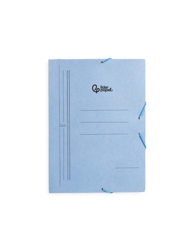 CARPETA GOMAS LIDERPAPEL FL CARTON 3 SOLAPAS AZ.