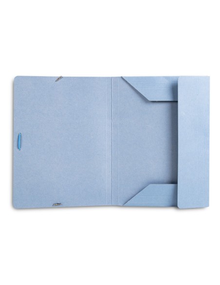 CARPETA GOMAS LIDERPAPEL FL CARTON 3 SOLAPAS AZ.