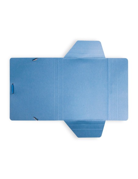 CARPETA GOMAS LIDERPAPEL A5 CARTON 3 SOLAPAS AZ.