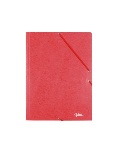 CARPETA GOMAS LIDERPAPEL FL SIMIL-PRESPAN 3 SOLAPAS RJ.