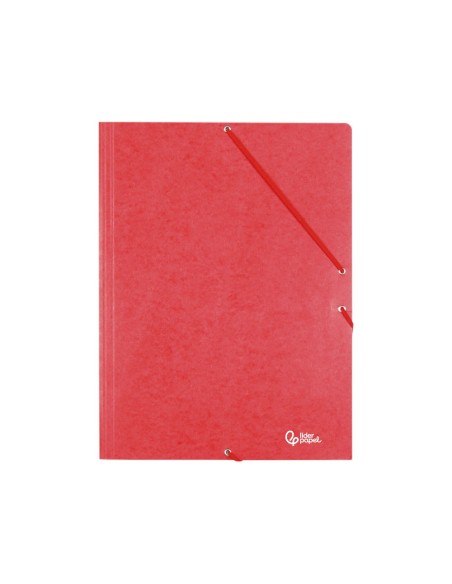 CARPETA GOMAS LIDERPAPEL FL SIMIL-PRESPAN 3 SOLAPAS RJ.