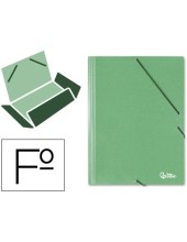 CARPETA GOMAS LIDERPAPEL FL SIMIL-PRESPAN 3 SOLAPAS VE.