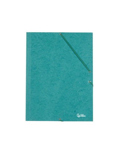 CARPETA GOMAS LIDERPAPEL FL SIMIL-PRESPAN 3 SOLAPAS VE.