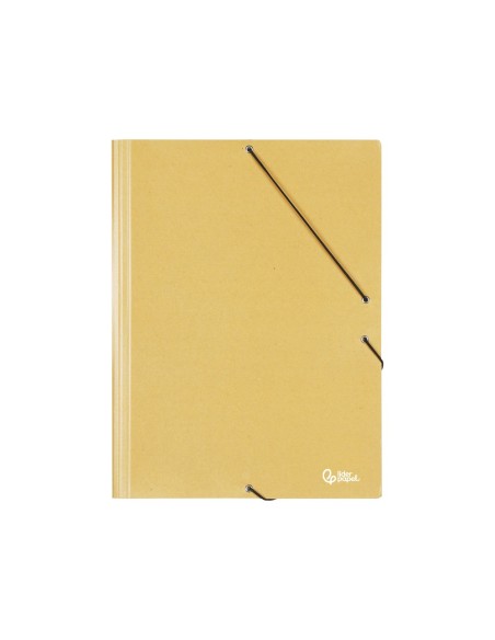 CARPETA GOMAS LIDERPAPEL FL CARTON PRESPAN 3 SOLAPAS AM.