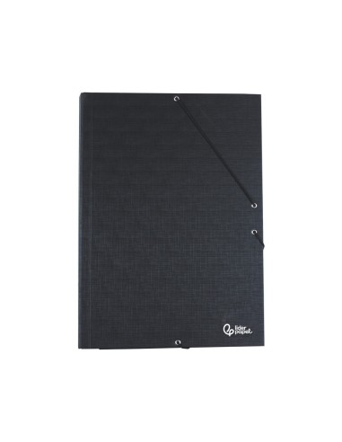 CARPETA GOMAS LIDERPAPEL FL CARTON FORRADO 3 SOLAPAS NG.