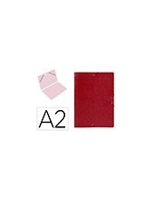 CARPETA PLANOS CARTON DIN A2 ROJA 2