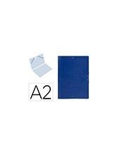 CARPETA PLANOS CARTON DIN A2 AZUL 2