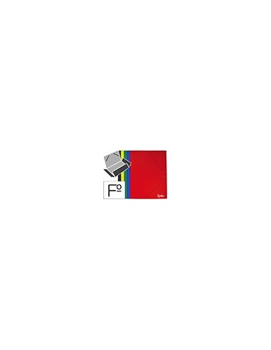 CARPETA GOMAS LIDERPAPEL FL PLASTIFICADO 3 SOLAPAS COL. SURT.
