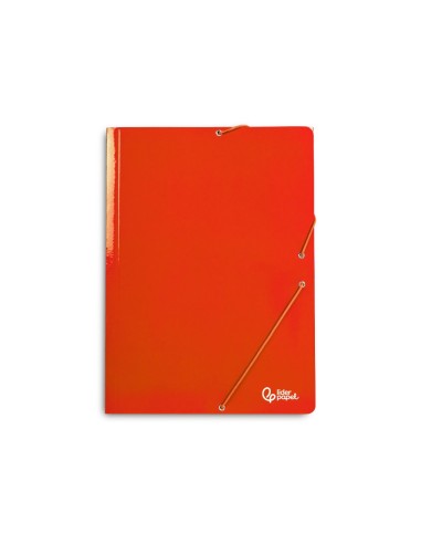 CARPETA GOMAS LIDERPAPEL FL PLASTIFICADO 3 SOLAPAS COL. SURT.