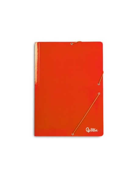 CARPETA GOMAS LIDERPAPEL FL PLASTIFICADO 3 SOLAPAS COL. SURT.