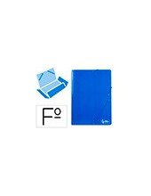 CARPETA  GOMAS FL. 3 SOLAPAS CARTON PLAST.AZ. 2