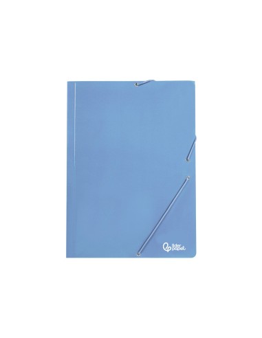 CARPETA  GOMAS FL. 3 SOLAPAS CARTON PLAST.PASTELES SURT.