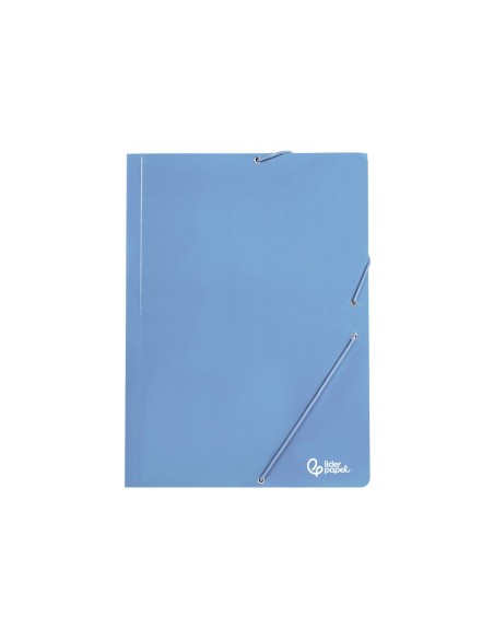 CARPETA  GOMAS FL. 3 SOLAPAS CARTON PLAST.PASTELES SURT.