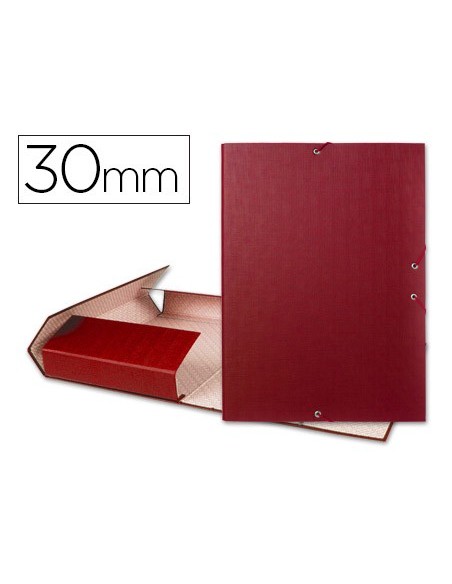 CARPETA PROYECTOS LOMO 3 CM ROJA