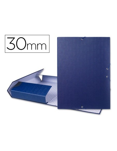 CARPETA PROYECTOS LOMO 3 CM AZUL