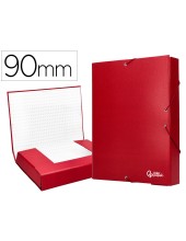 CARPETA PROYECTOS LOMO 9 CM ROJA