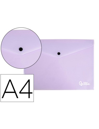 CARPETA DOSSIER BROCHE PP.A4 LAVANDA OPACO 50 H.