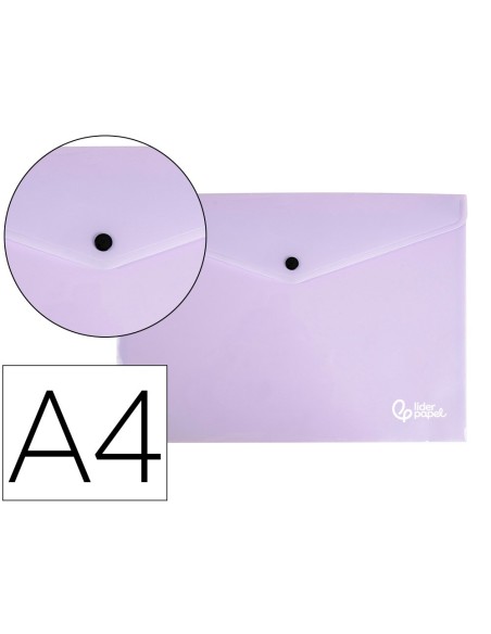 CARPETA DOSSIER BROCHE PP.A4 LAVANDA OPACO 50 H.