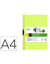 CARPETA DOSSIER PINZA LAT.PP. A4 AM. FLUOR OPACO 30H. DESLIZANTE
