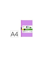 CARPETA DOSSIER PINZA LAT.PP. A4 LAVANDA OPACO 30H. PINZA DESLIZANTE 2