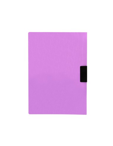 CARPETA DOSSIER PINZA LAT.PP. A4 LAVANDA OPACO 30H. PINZA DESLIZANTE