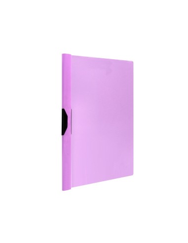 CARPETA DOSSIER PINZA LAT.PP. A4 LAVANDA OPACO 30H. PINZA DESLIZANTE
