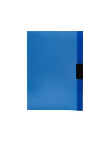 CARPETA DOSSIER PINZA LAT.PP. A4 AZ. TRANS.60H. PINZA DESLIZANTE