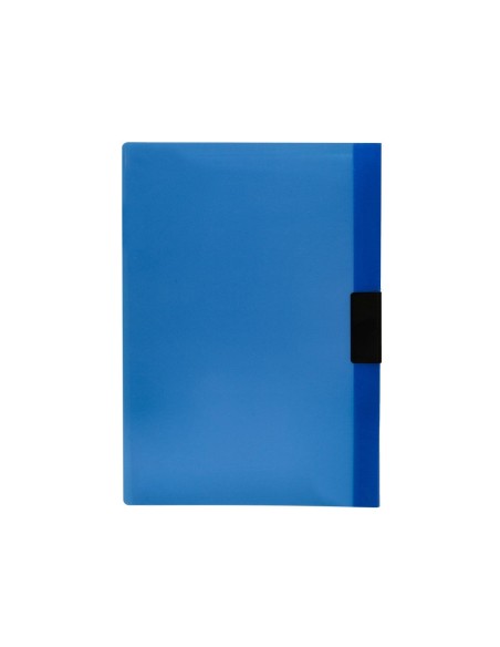 CARPETA DOSSIER PINZA LAT.PP. A4 AZ. TRANS.60H. PINZA DESLIZANTE
