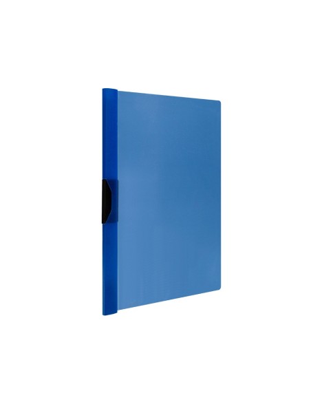CARPETA DOSSIER PINZA LAT.PP. A4 AZ. TRANS.60H. PINZA DESLIZANTE