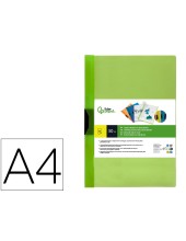 CARPETA DOSSIER PINZA LATERAL PP.A4 VE.TRANSLUCIDO 60 H.PINZA DESLIZ.