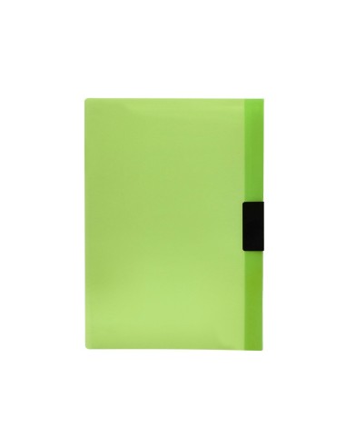 CARPETA DOSSIER PINZA LATERAL PP.A4 VE.TRANSLUCIDO 60 H.PINZA DESLIZ.