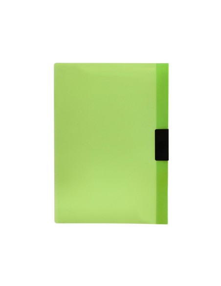 CARPETA DOSSIER PINZA LATERAL PP.A4 VE.TRANSLUCIDO 60 H.PINZA DESLIZ.