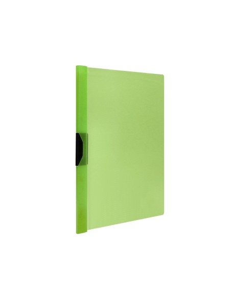 CARPETA DOSSIER PINZA LATERAL PP.A4 VE.TRANSLUCIDO 60 H.PINZA DESLIZ.