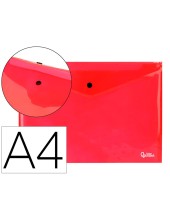 CARPETA BEAUT.DOSSIER BROCHE 34040 PP DIN A4 ROJA TPTE.-50 H.